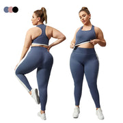 2 Piece Fitness Suit Big Size Lady Activewear