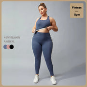 2 Piece Fitness Suit Big Size Lady Activewear