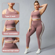 2 Piece Fitness Suit Big Size Lady Activewear