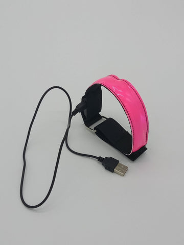 USB Charging LED Luminous Night Running Armband Bracelet Night Reflective Safety Belt Outdoor Sports Luminous Arm Band