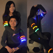 USB Charging LED Luminous Night Running Armband Bracelet Night Reflective Safety Belt Outdoor Sports Luminous Arm Band